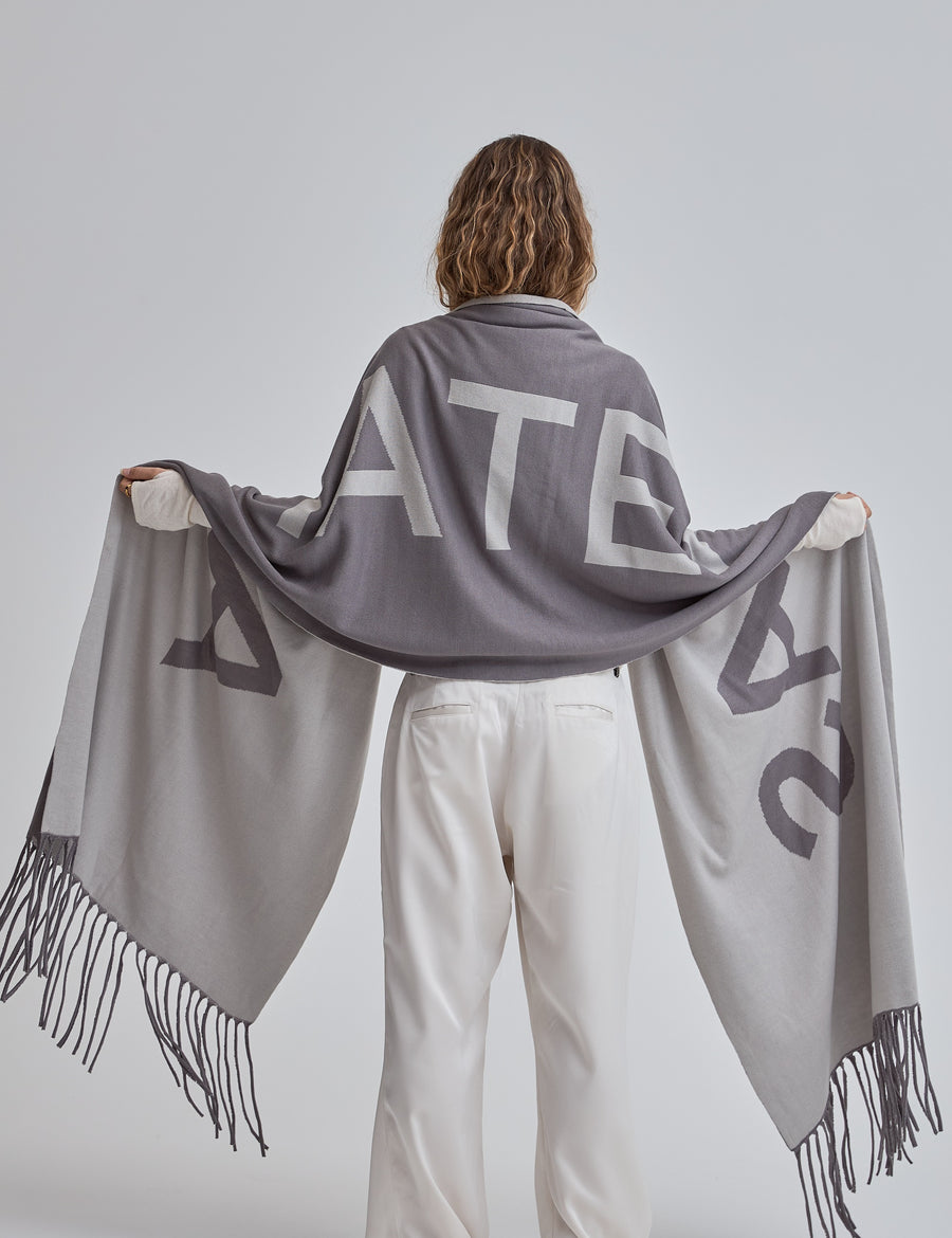 Fluffy Fur Scarf / 薄墨(Gray)