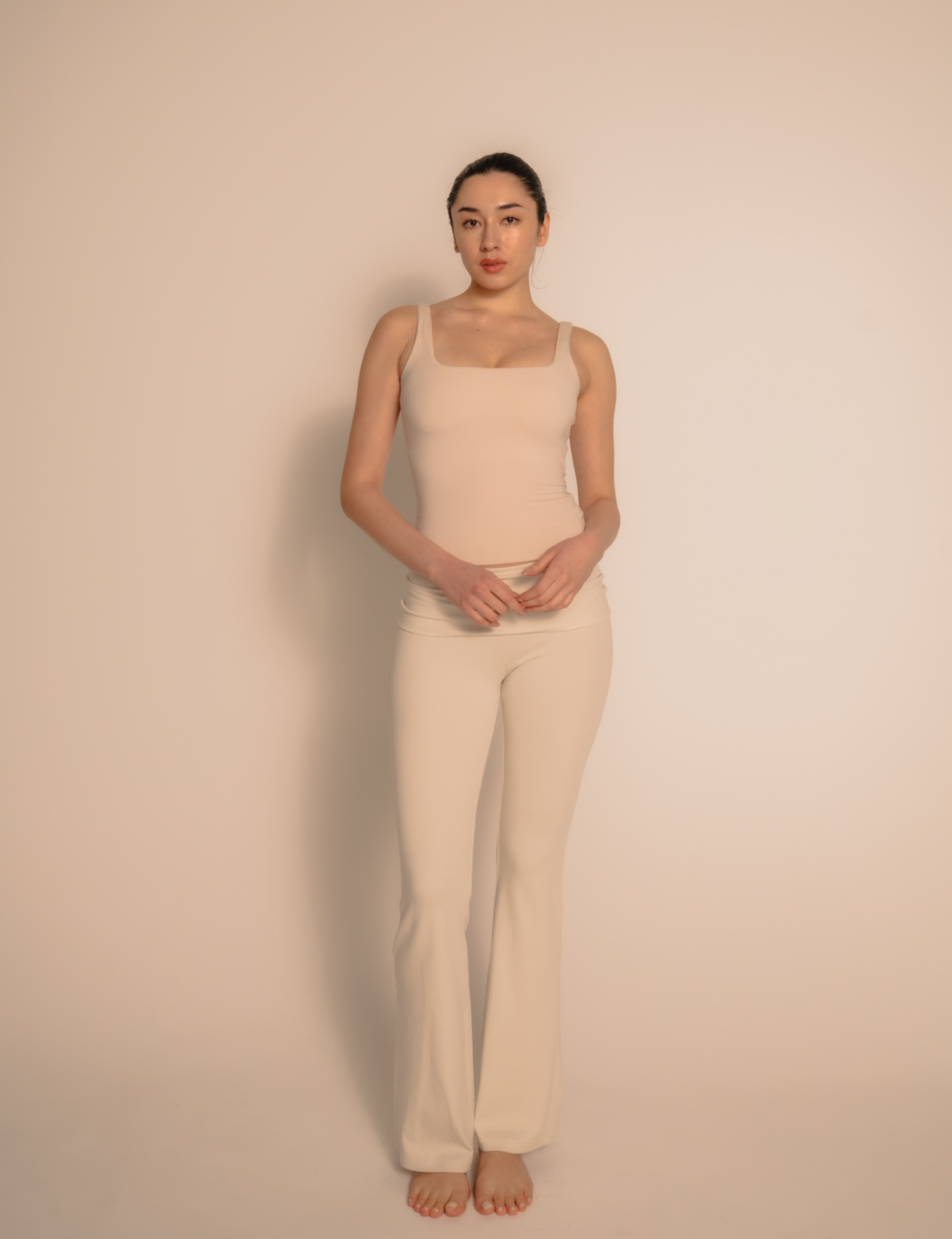 AuraFit Elegant Padded Tank / 胡粉(off white)