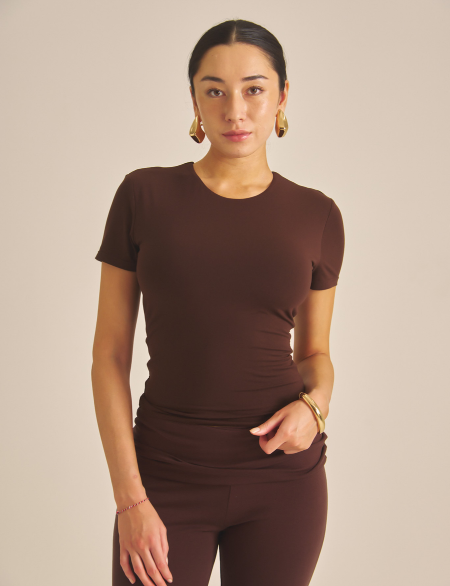 【COMING SOON】LuxeFit Flare Leggings / 焦茶(dark brown)