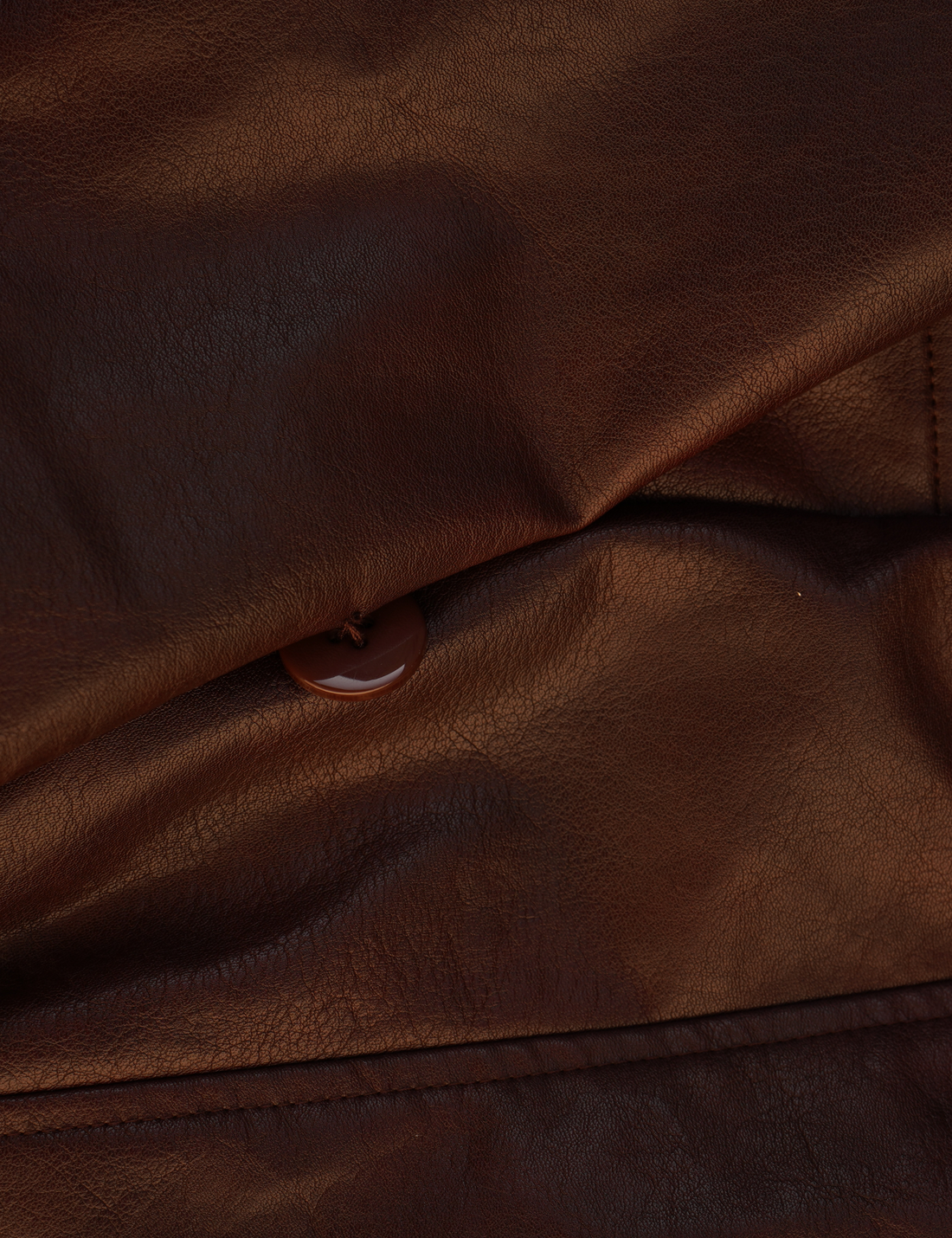 【10月中旬発送】Vegan leather city jacket / 葡萄茶(burgundy)