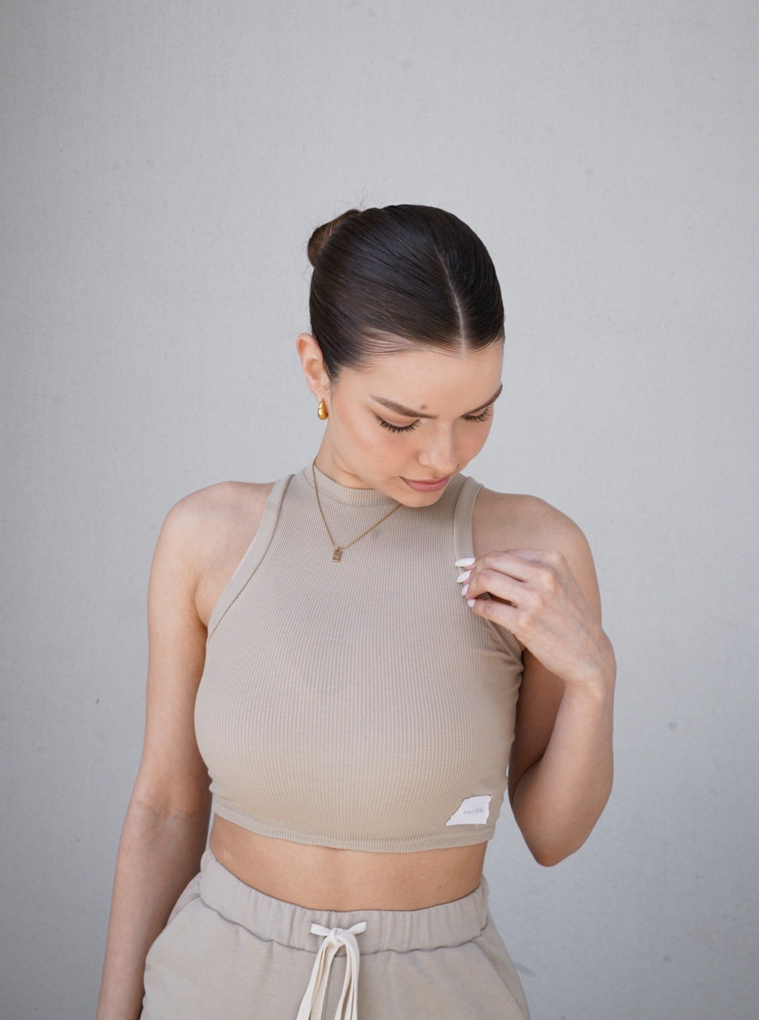 classic go-to tank / 亜麻(beige)