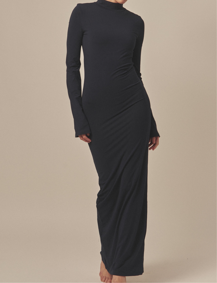 AuraFit Padded Maxi Dress / 濃藍(navy)