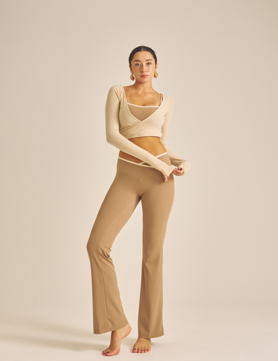 Maple Cross Bra / 白茶(beige)