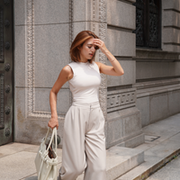 AuraFit Padded Bodysuit / 胡粉(off white)