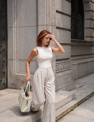 AuraFit Padded Bodysuit / 胡粉(off white)