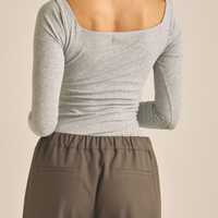 【COMING SOON】Dreamy×WABISABI long sleeve top / 石鼠(stone gray