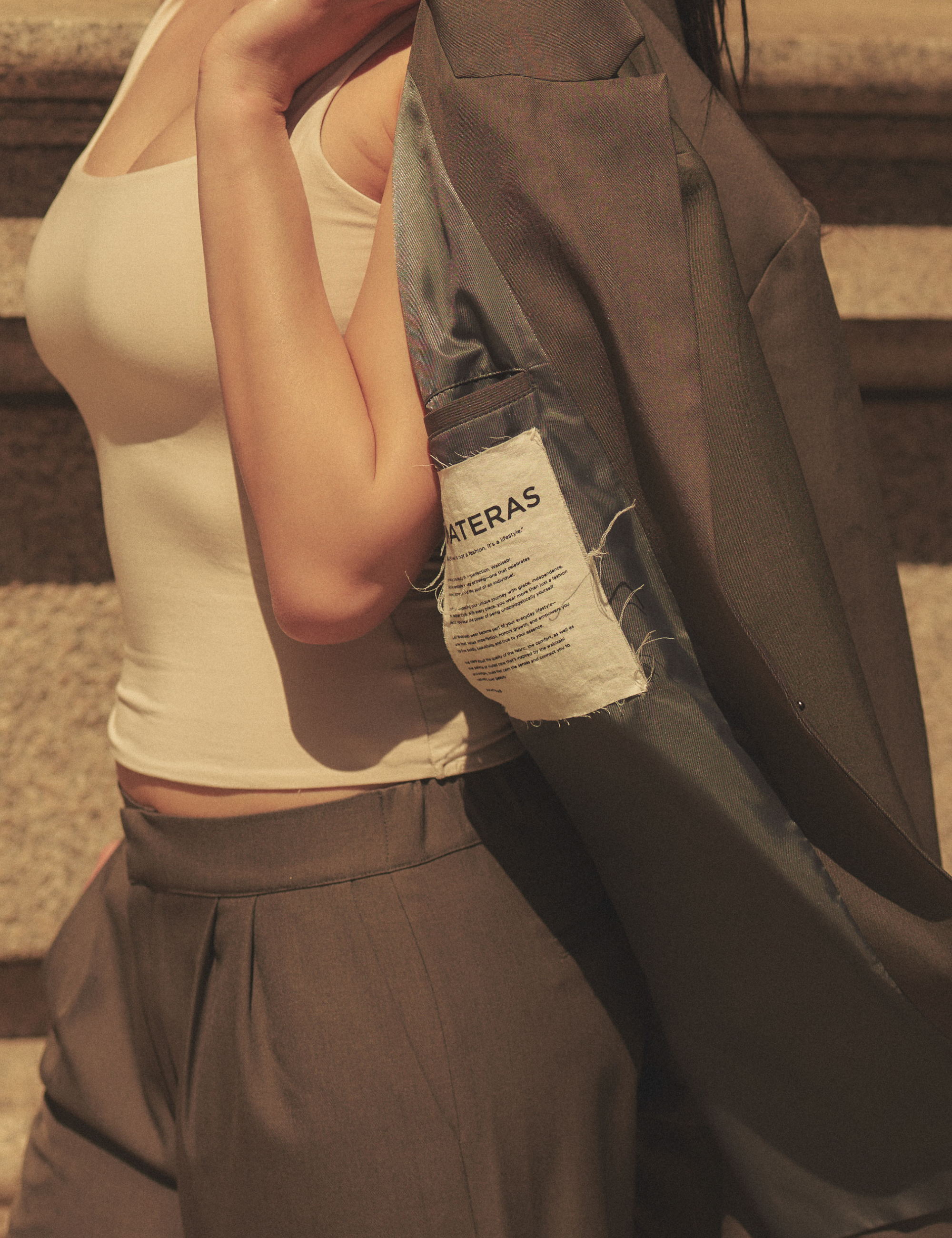 Urban Frame Stone Blazer / 薄墨(gray)