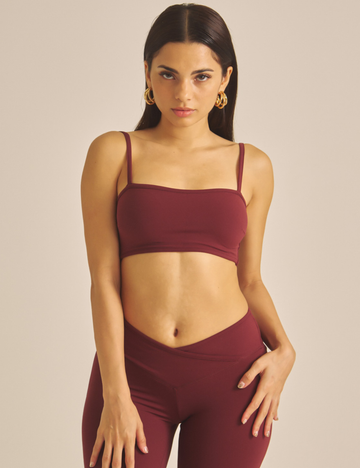 Maple Cross Bra / 葡萄茶(burgundy)