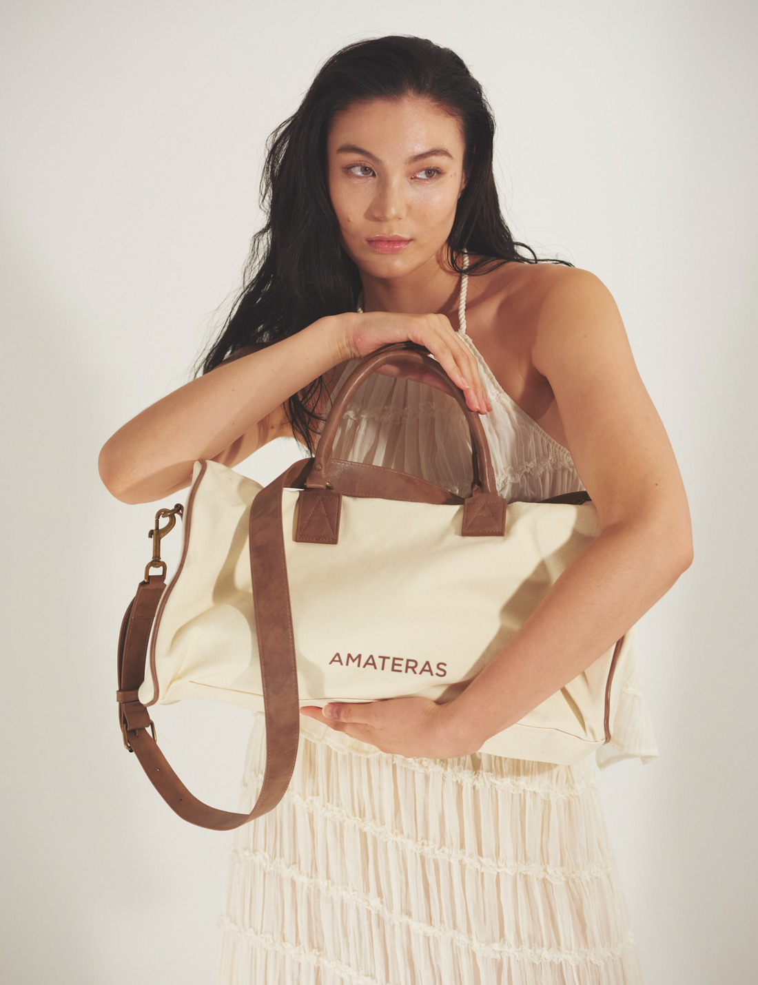 Luxe Elegant Boston Bag / 胡粉(off white)