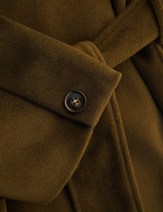 【11月中旬発送】Elegant Kimono Long Coat / 抹茶色(matcha)