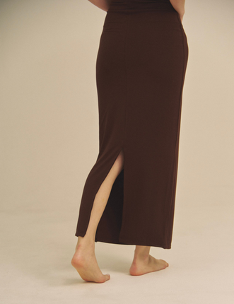 Aura Fit Padded Maxi Camisole Dress / 焦茶(dark brown)