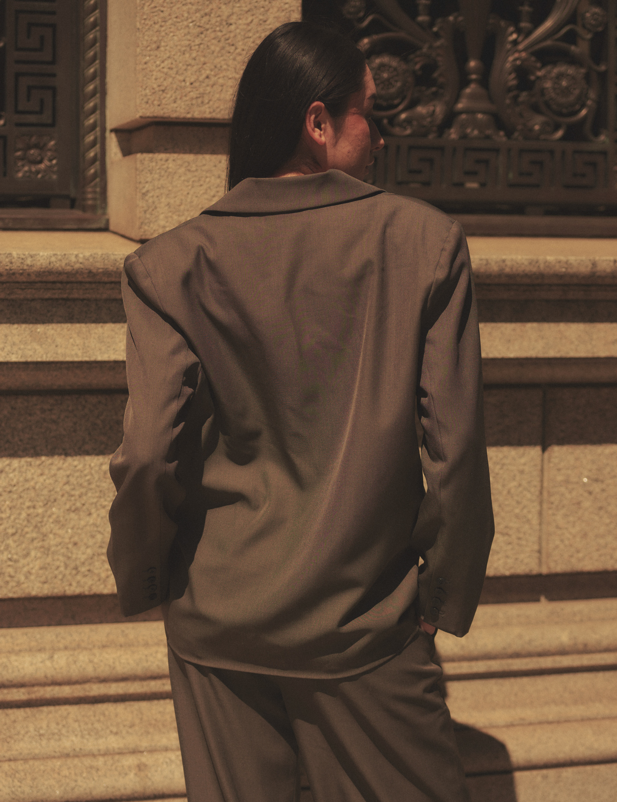 Urban Frame Stone Blazer / 薄墨(gray)