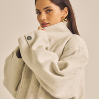 【11月中旬発送】Elegant Kimono Long Coat / 白花(ivory)