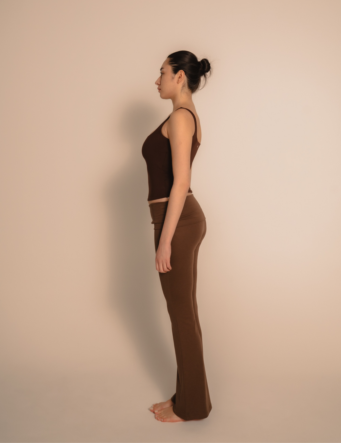 AuraFit Elegant Padded Tank / 枯茶(brown)