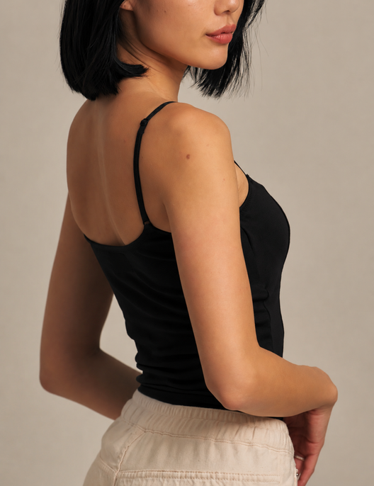 【7月末発送】Dreamy Camisole / 墨(black)
