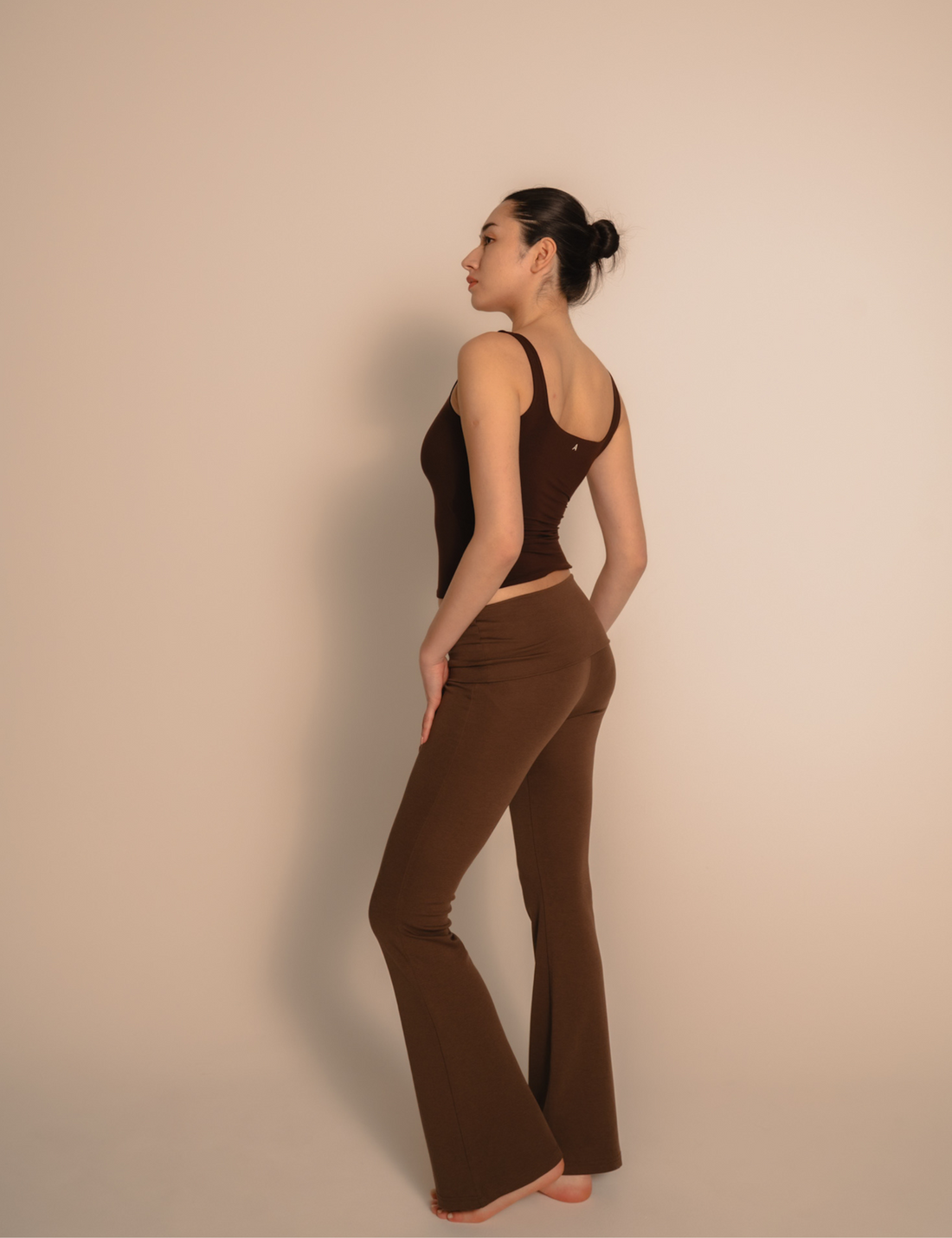 AuraFit Elegant Padded Tank / 枯茶(brown)