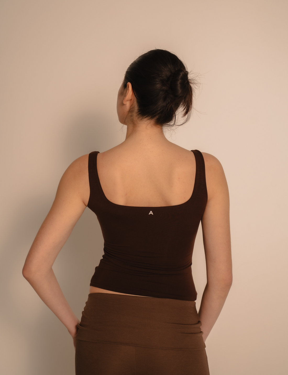 AuraFit Elegant Padded Tank / 枯茶(brown)