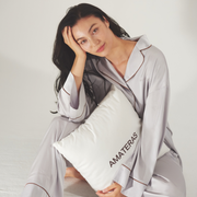 Chic Comfort Satin Pajama Shirt / Jun(greige)