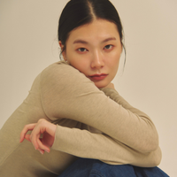Sheer Grace Turtleneck / 亜麻色(greige)