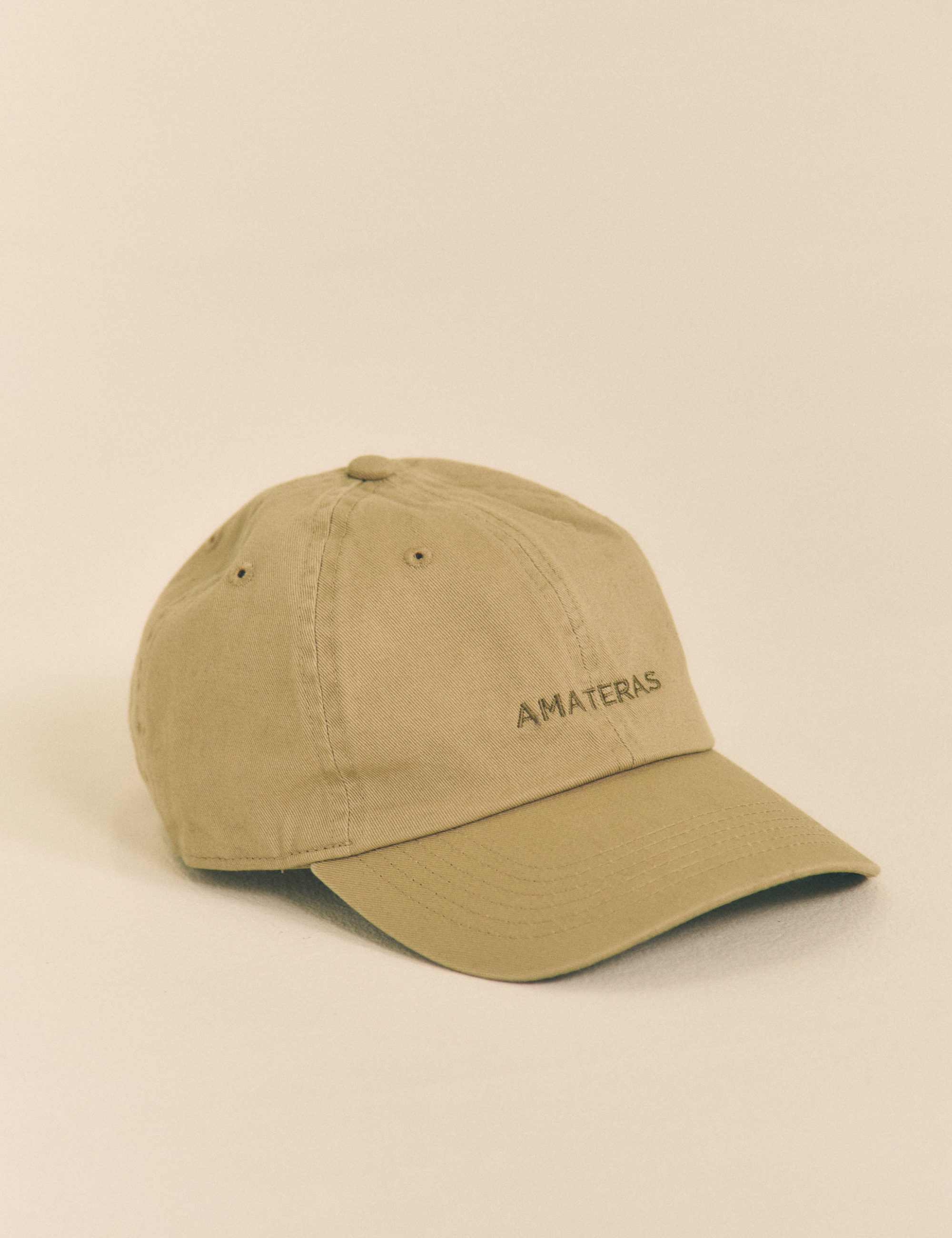 AMATERAS daily logo cap / 亜麻色(beige)