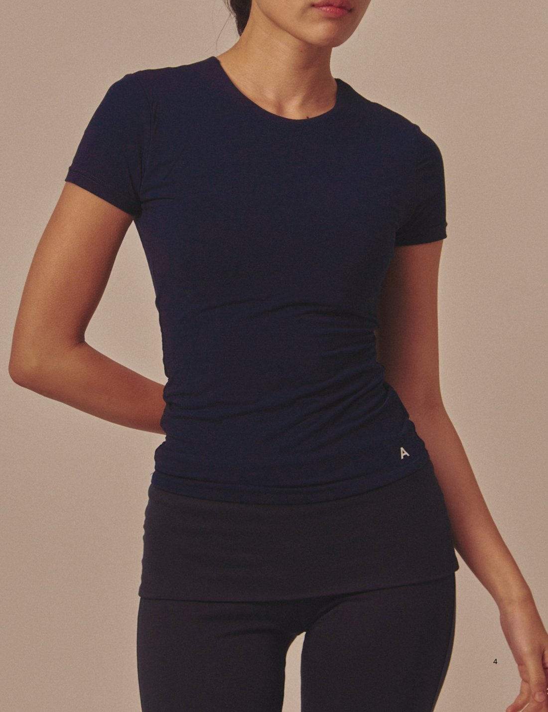 AuraFit Padded Tee / 濃藍(navy)