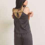 Soft Terra Satin Camisole / 枯茶(brown)