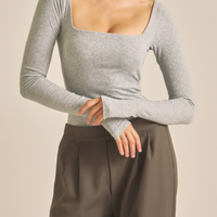 【COMING SOON】Dreamy×WABISABI long sleeve top / 石鼠(stone gray