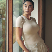 Aurafit Padded Tee / 亜麻色(greige)