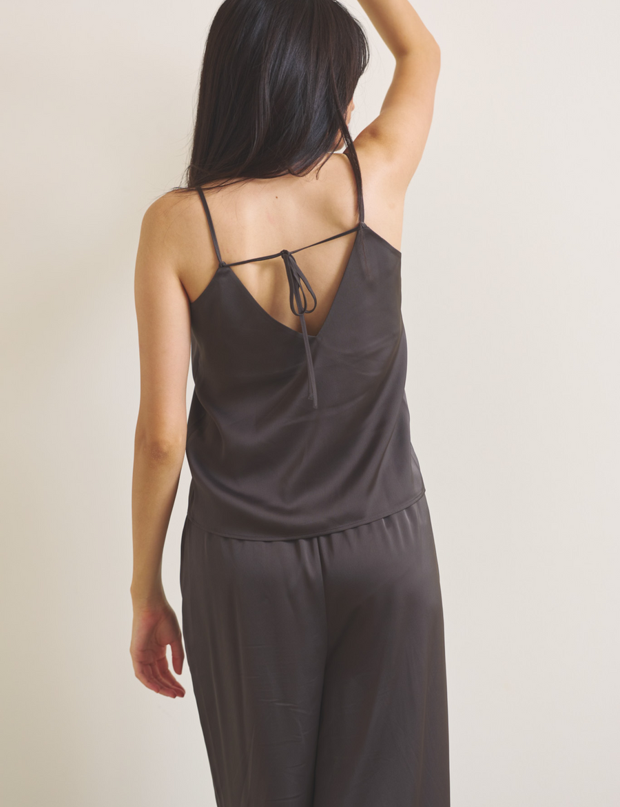 Soft Terra Satin Camisole / 枯茶(brown)