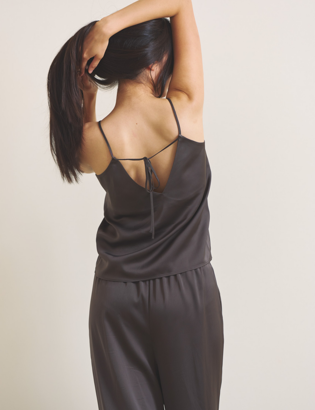 Soft Terra Satin Camisole / 枯茶(brown)