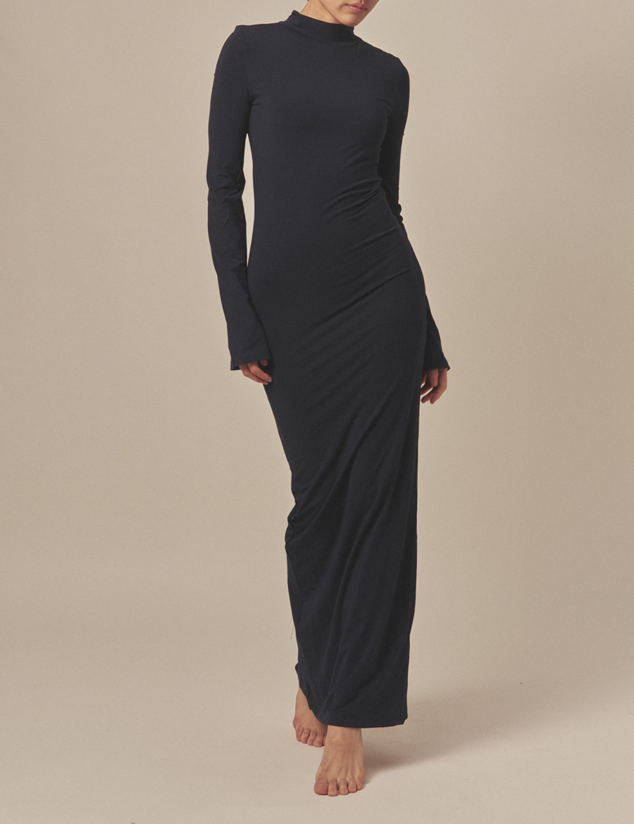 AuraFit Padded Maxi Dress / 濃藍(navy)
