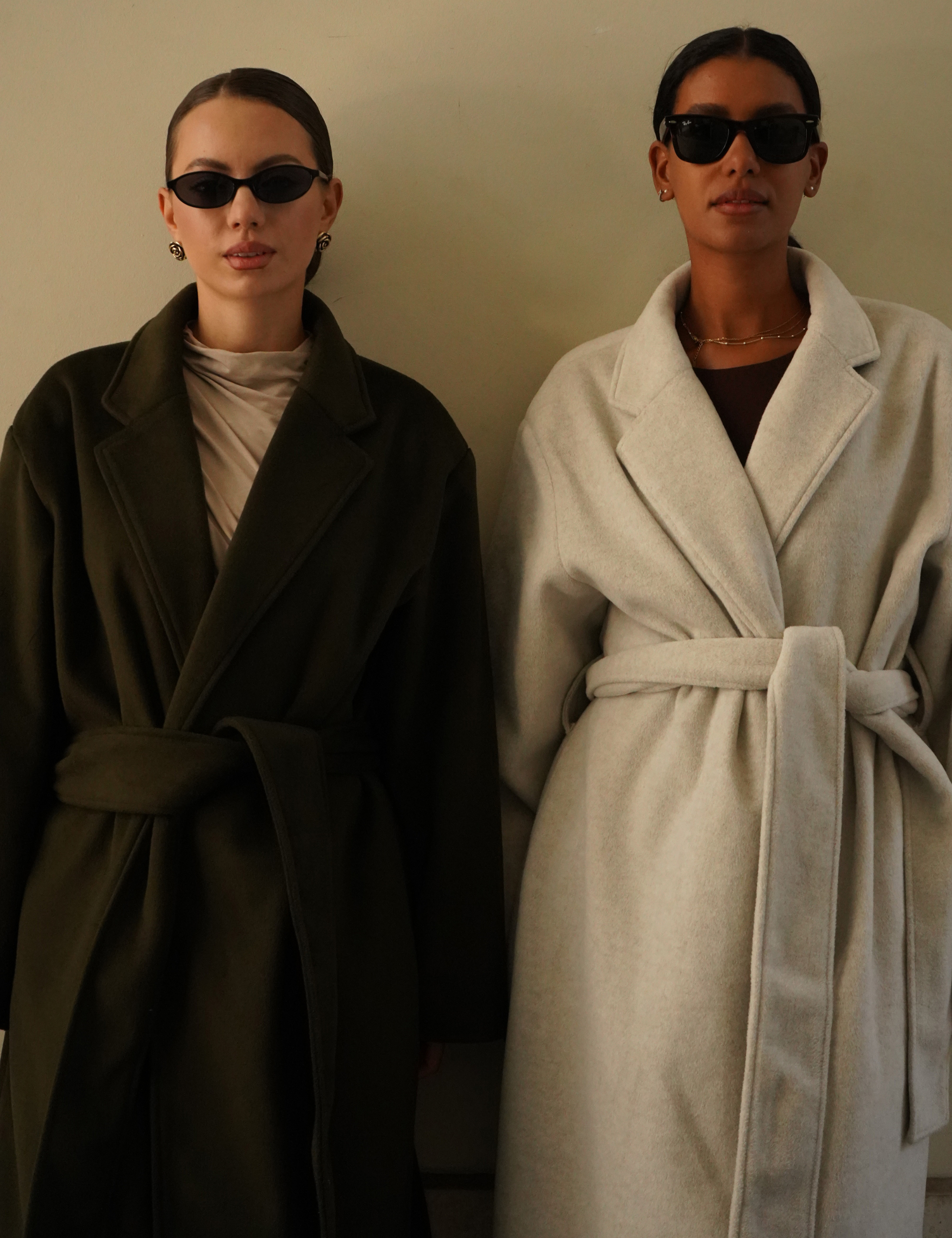 【11月中旬発送】Elegant Kimono Long Coat / 白花(ivory)