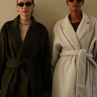 【11月中旬発送】Elegant Kimono Long Coat / 抹茶色(matcha)