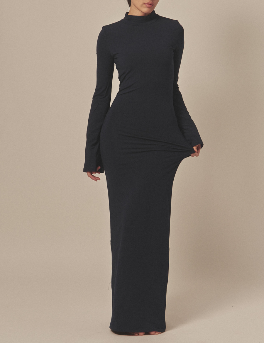 AuraFit Padded Maxi Dress / 濃藍(navy)