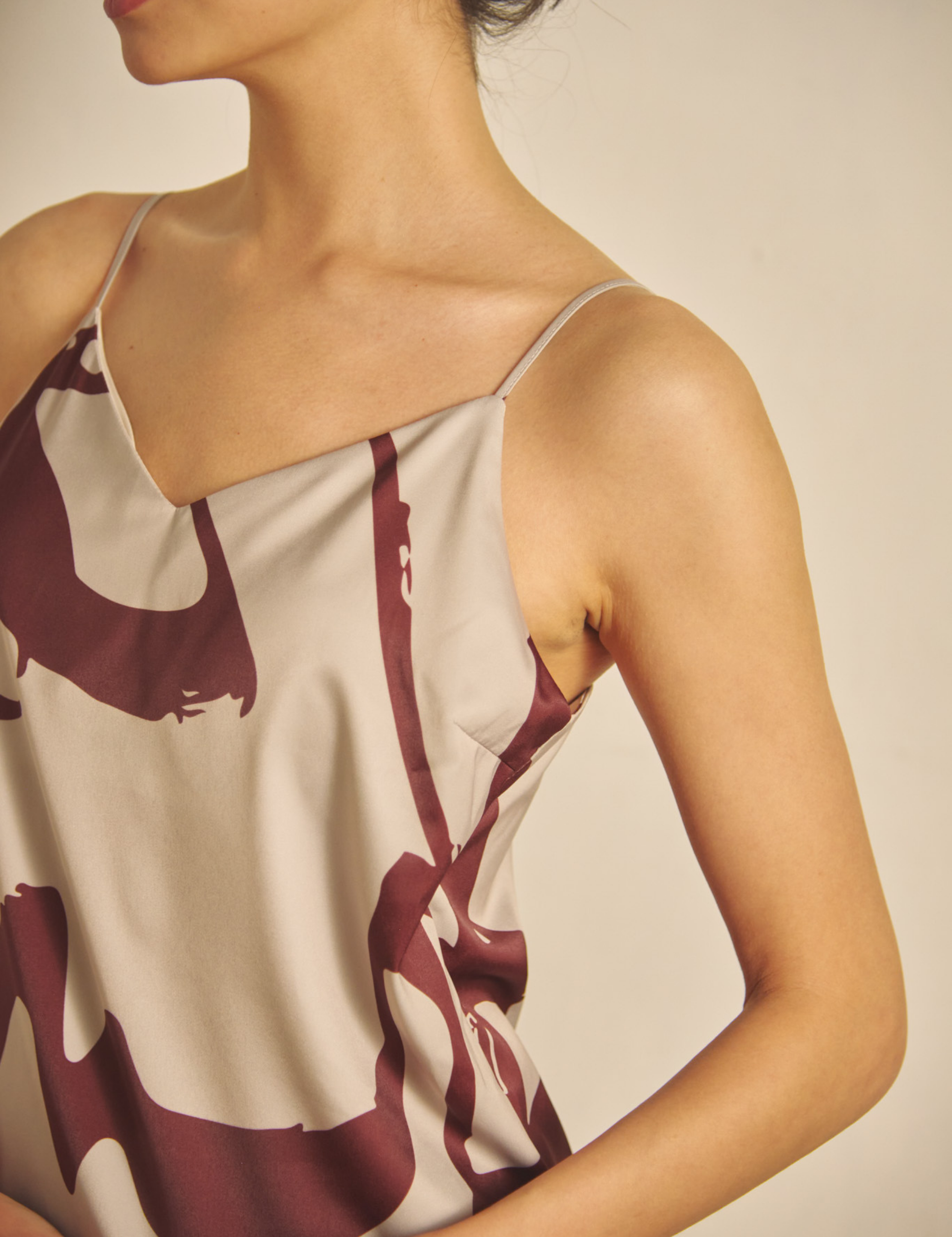 Fude Silky Satin Camisole / Gofun (Ivory)