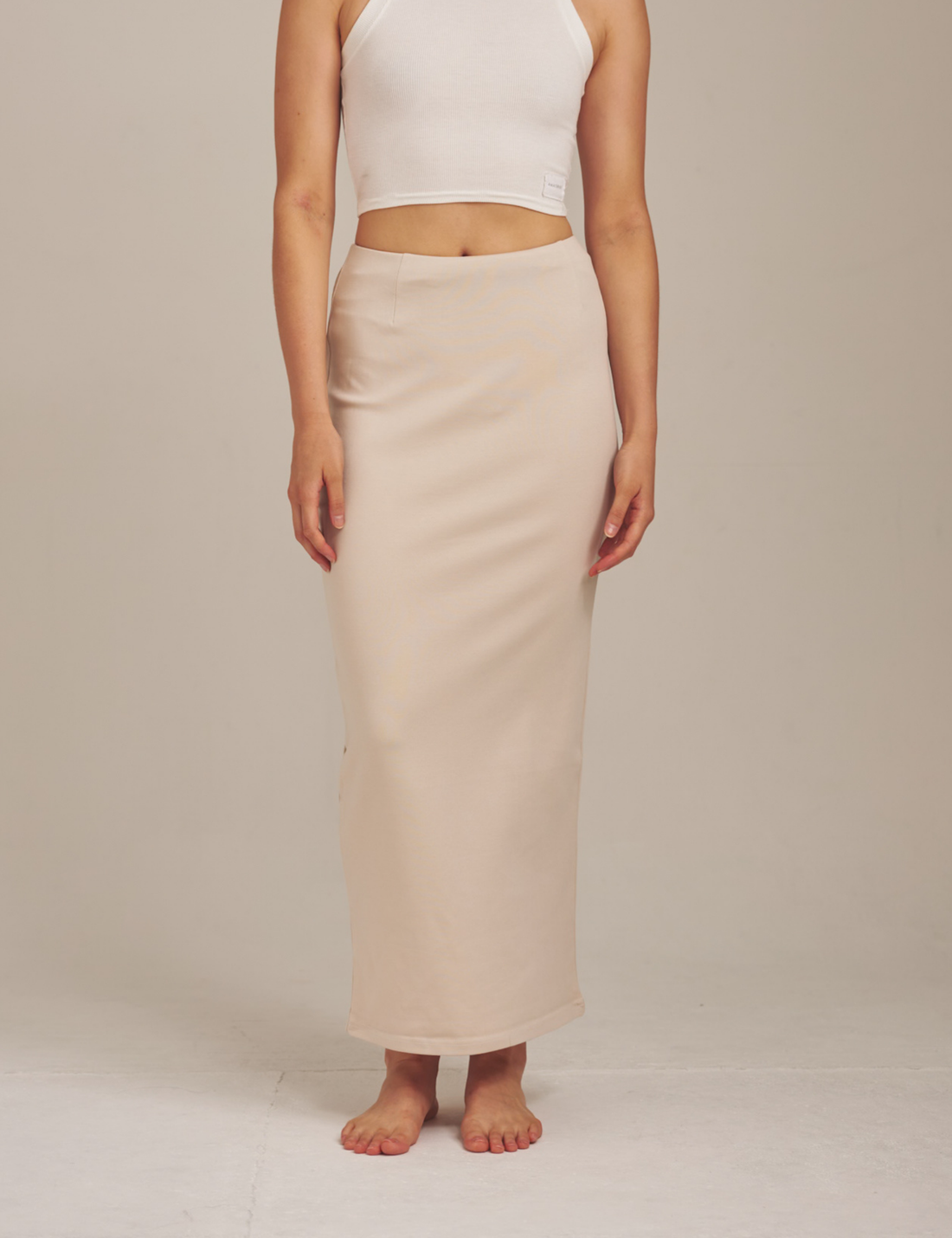 Curve Me Maxi Skirt / Shirahana(ivory)
