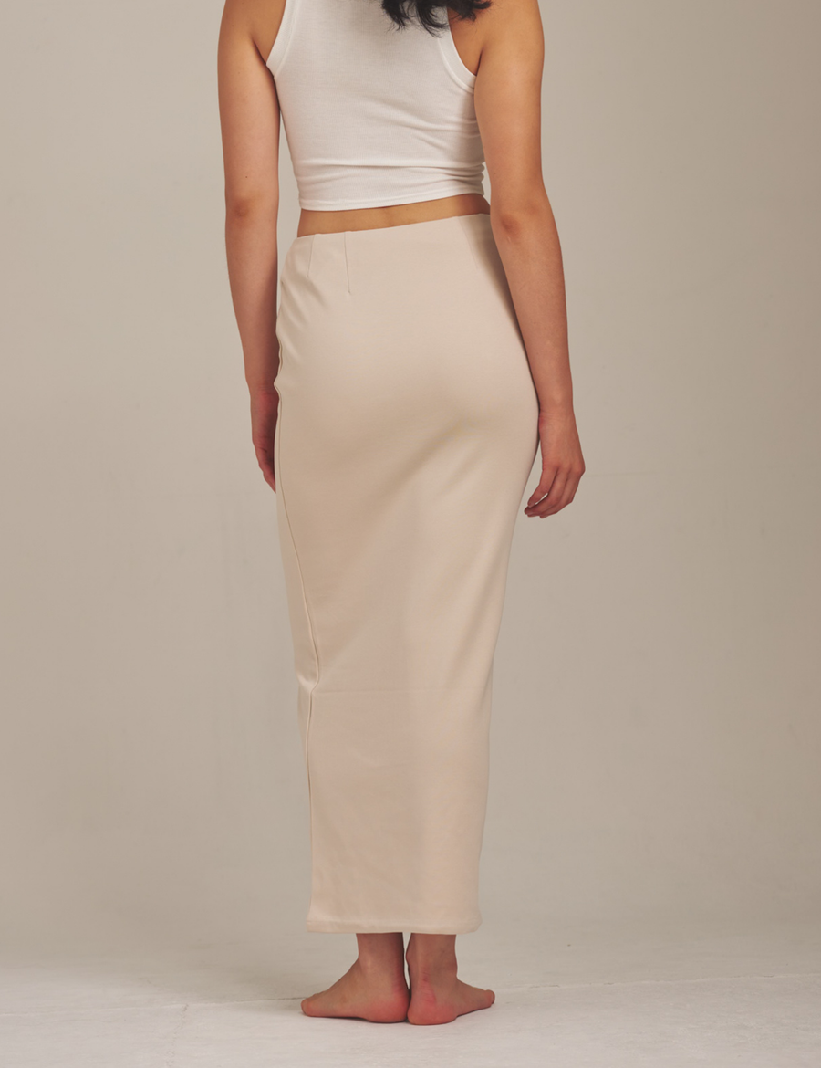 Curve Me Maxi Skirt / Shirahana(ivory)