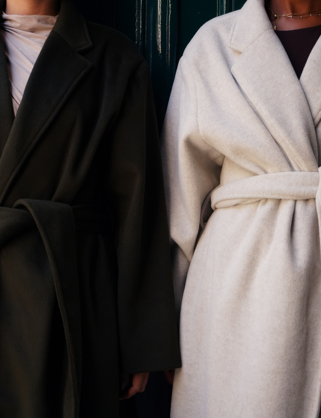 【11月中旬発送】Elegant Kimono Long Coat / 抹茶色(matcha)