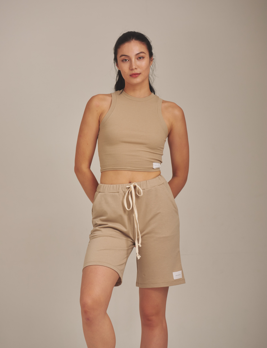classic go-to tank / flax (beige)