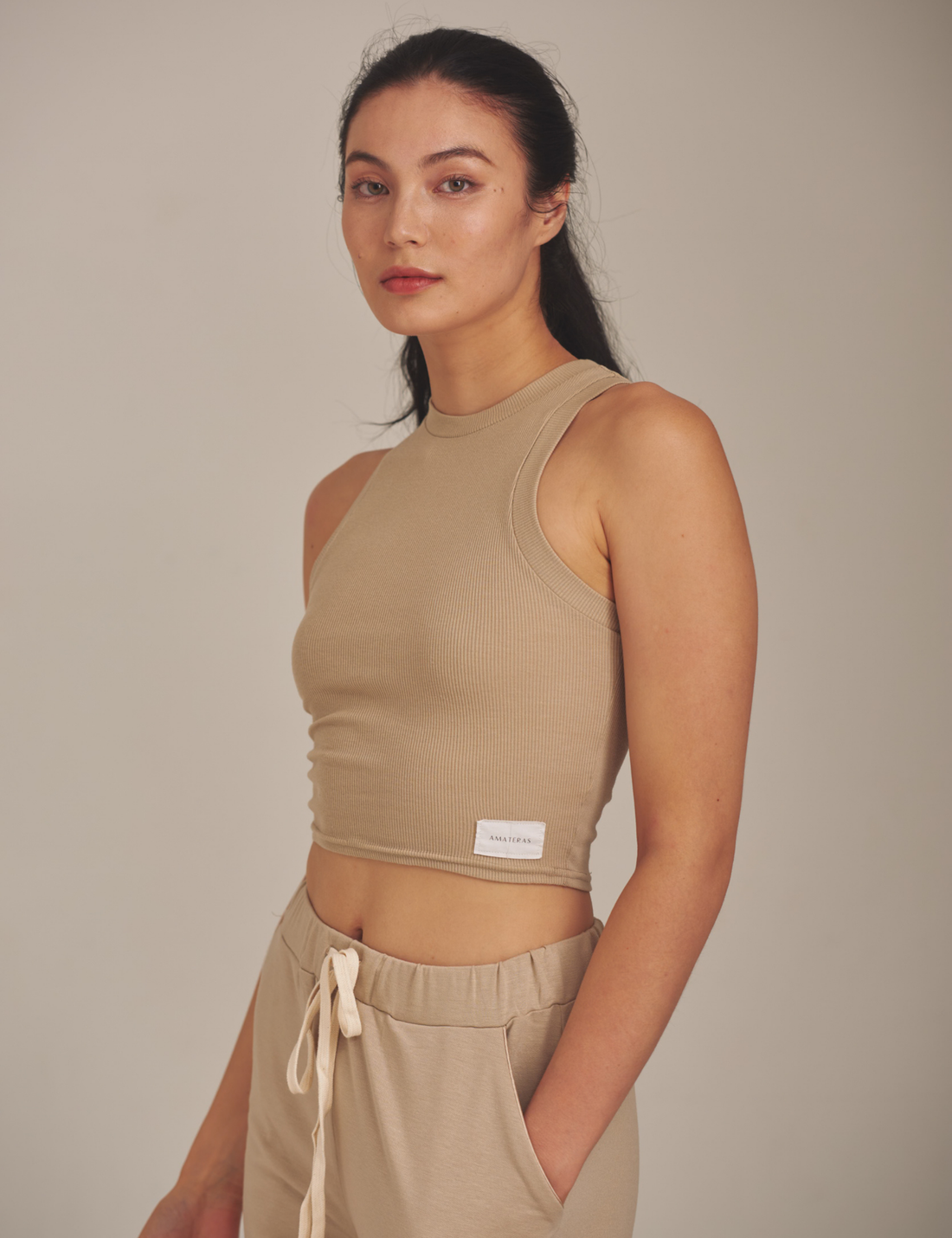 classic go-to tank / flax (beige)
