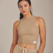 classic go-to tank / flax (beige)