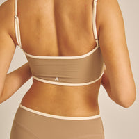 【COMING SOON】Maple Cross Bra / 白茶(beige)