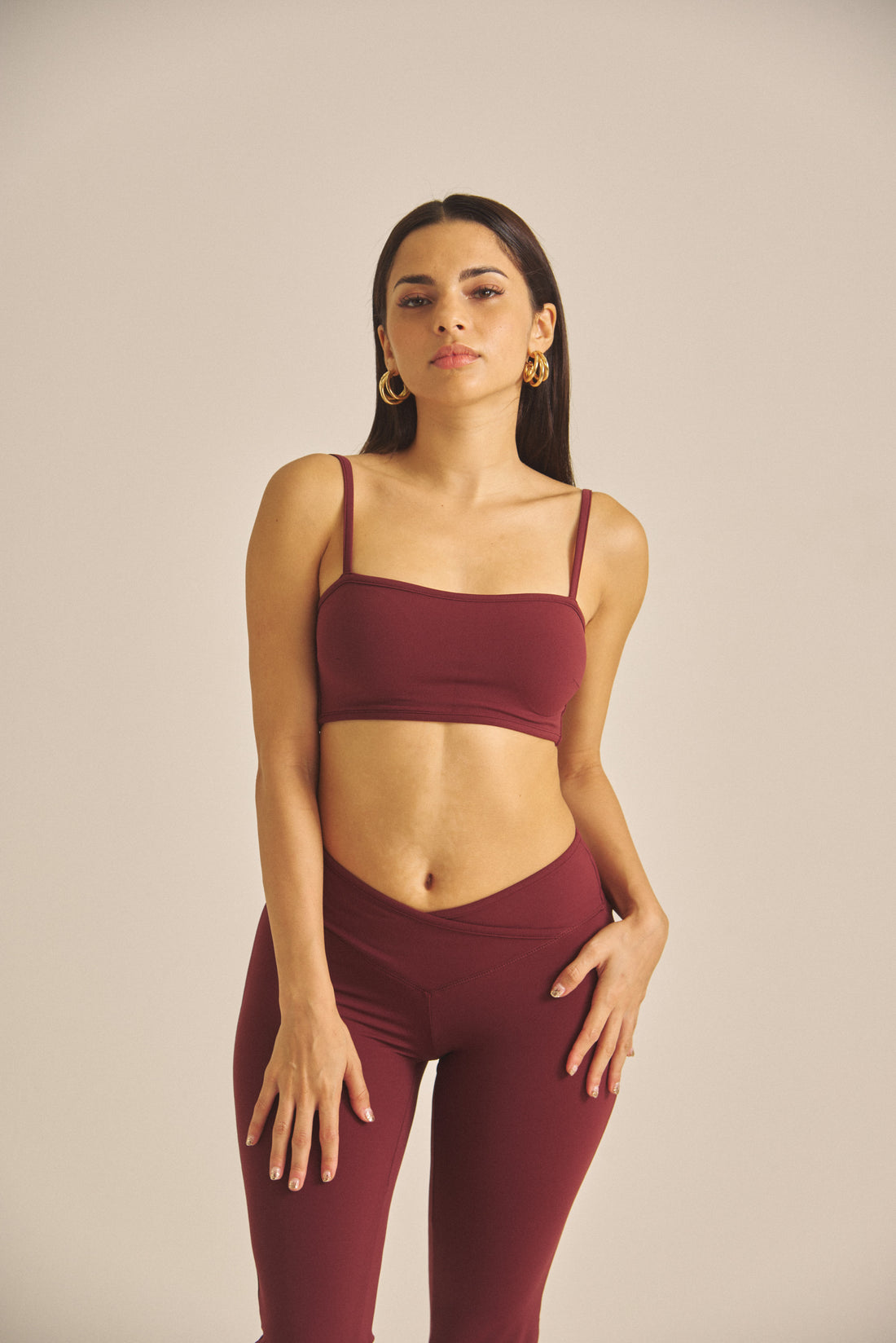 【COMING SOON】Maple Cross Bra / 葡萄茶(burgundy)