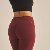 【COMING SOON】Maple Curve Flare Leggings / 葡萄茶(burgundy)