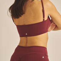 【COMING SOON】Maple Cross Bra / 葡萄茶(burgundy)