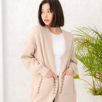 over-knit cardigan