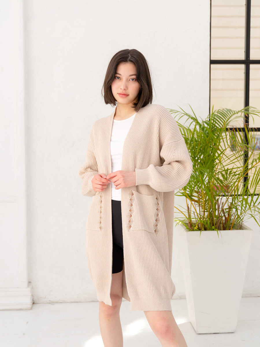 over-knit cardigan