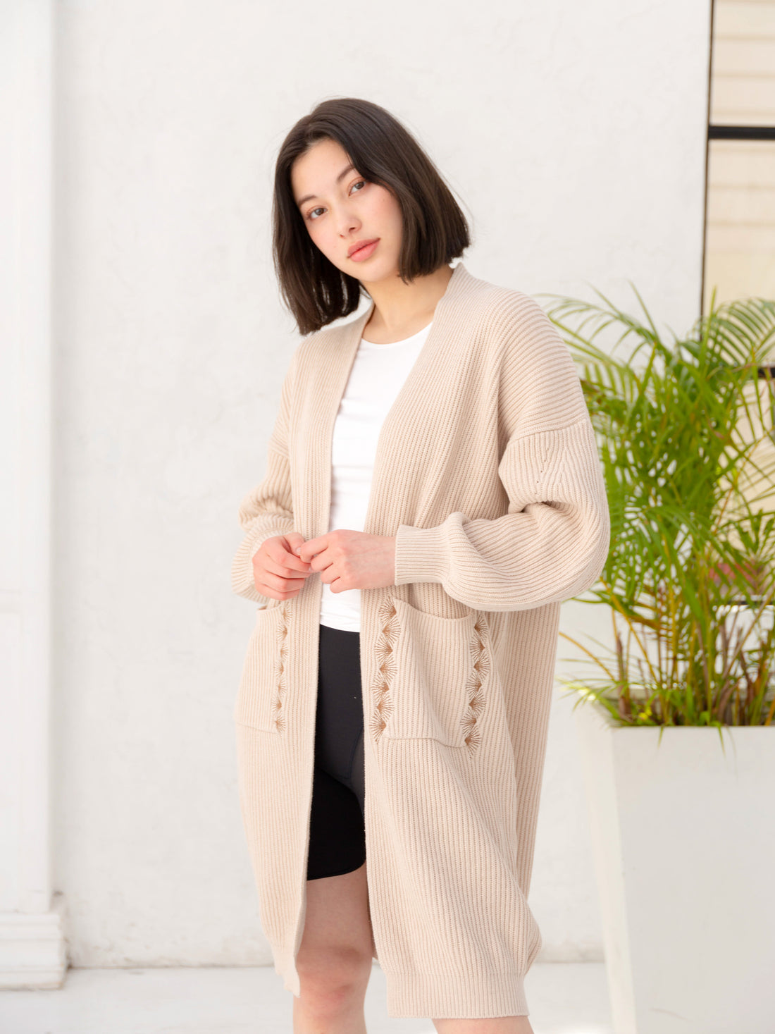 over-knit cardigan