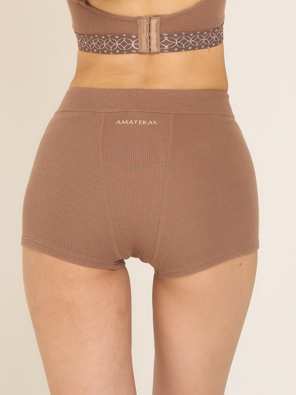 nudy waffle boxer undie / mocha