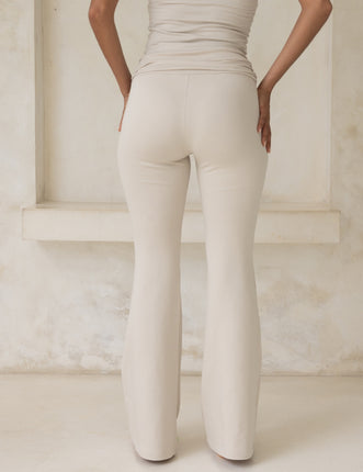 Style Up Flared Leggings / Shirahana(ivory)